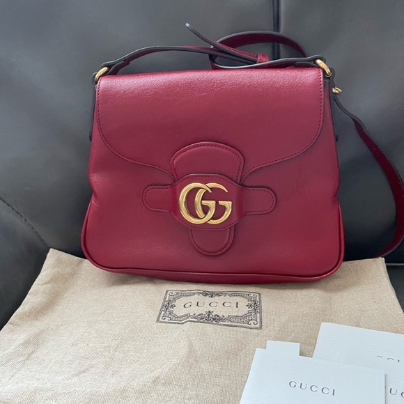 Gucci red Arli crossbody bag - Picture 1 of 5